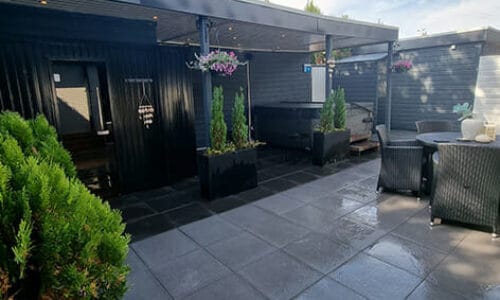 ontspannende welness tuin